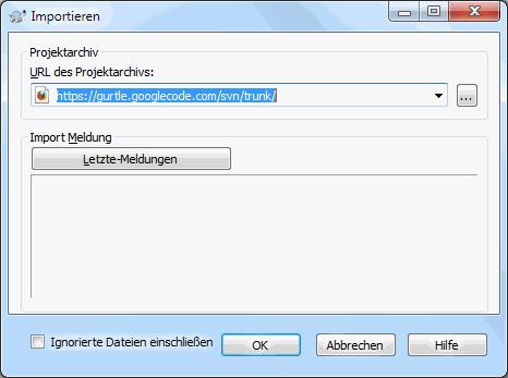 Der Import-Dialog