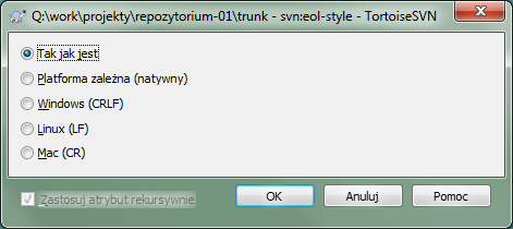 Strona atrybutu svn:eol-style