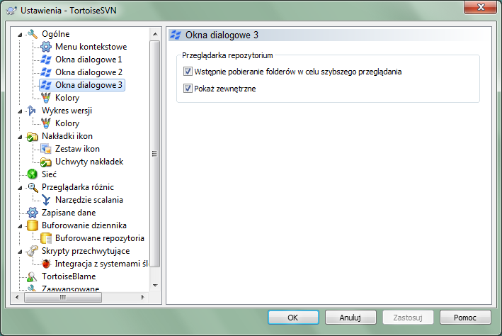Okno dialogowe ustawień, strona Okna dialogowe 3